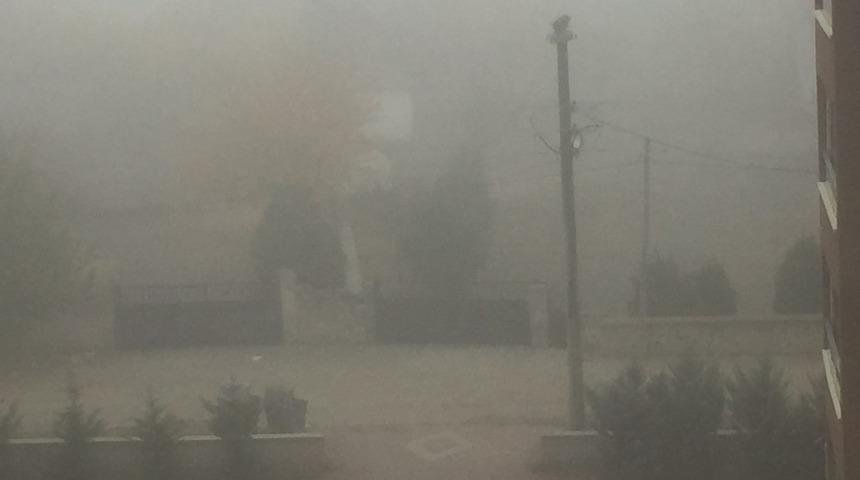 Kulu&rsquo;da yoğun sis etkili oldu