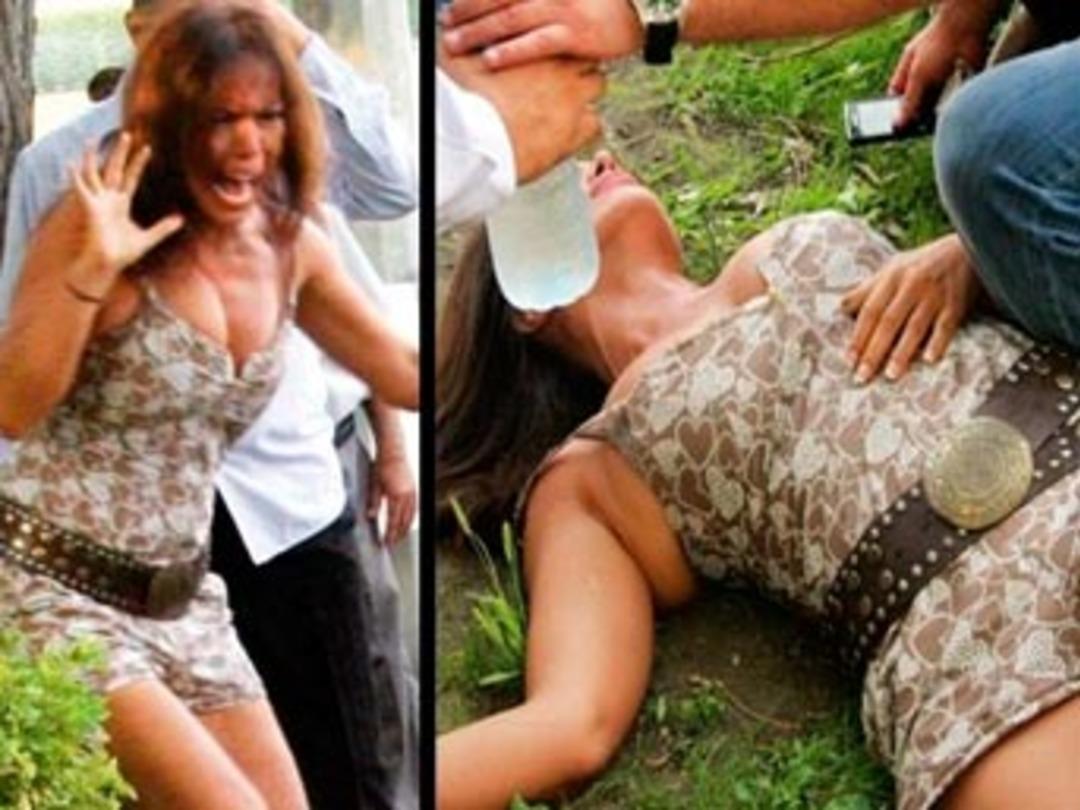 Dizi setinde yılan paniği