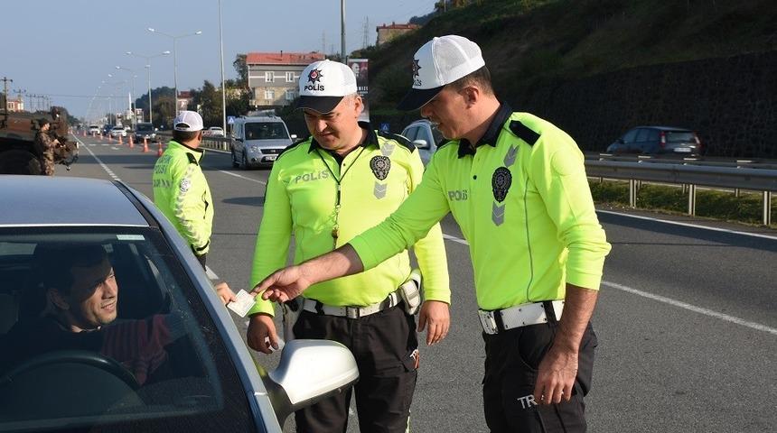 Ordu&rsquo;da son bir haftada 114 ara&ccedil; trafikten men edildi