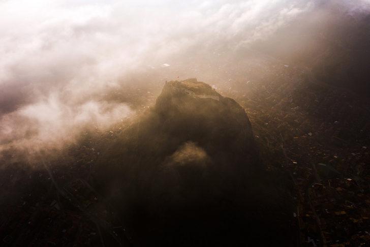 Karahisar Kalesi kış güzelliğiyle cezbediyor G2