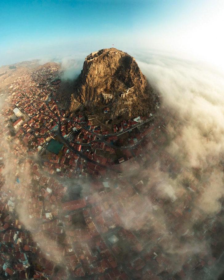 Karahisar Kalesi kış güzelliğiyle cezbediyor G4