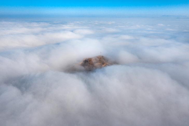 Karahisar Kalesi kış güzelliğiyle cezbediyor G5