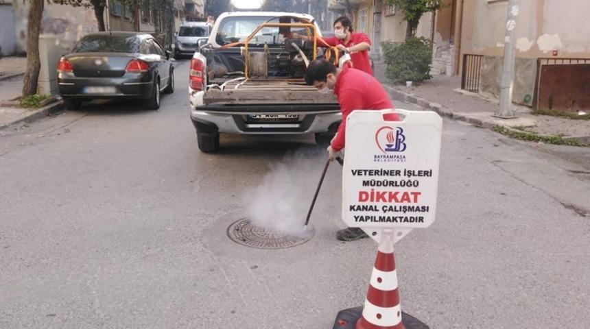 Bayrampaşa&rsquo;da sivrisinekle d&ouml;rt mevsim m&uuml;cadele