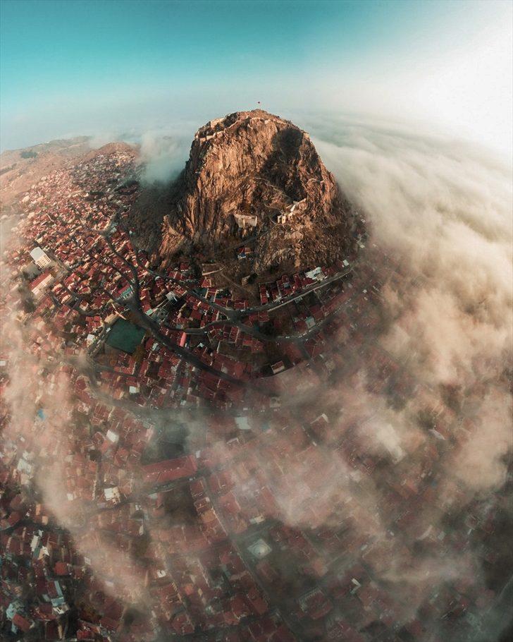 Karahisar Kalesi'nde masalsı manzara! Hayran kalacaksınız G1