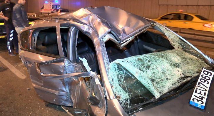 Vatan Caddesi'nde otomobil taklalar atarak karşı şeride geçti: Yaralılar var! G3