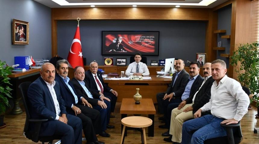 Kaymakam G&ouml;kpınar, muhtarlarla bir araya geldi