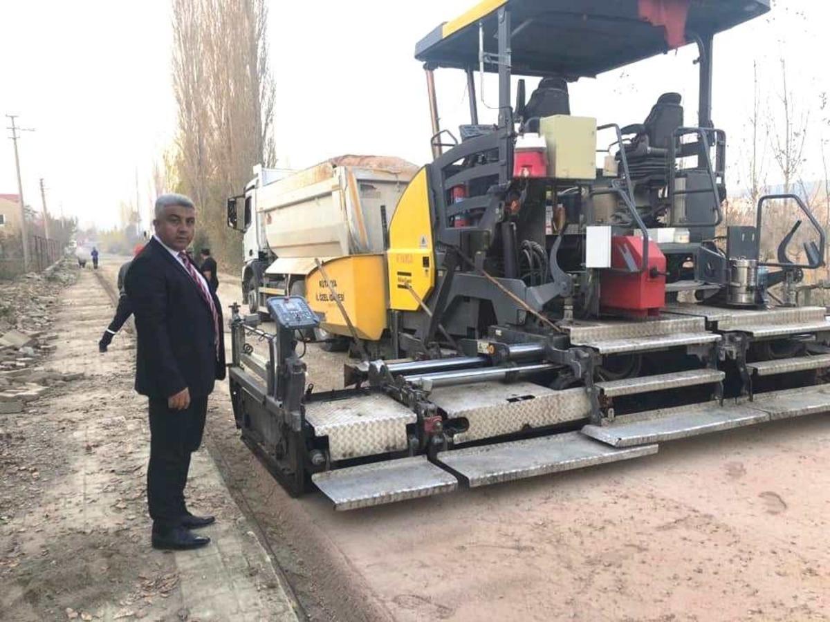 Hisarcık&rsquo;ta sıcak asfalt &ccedil;alışması