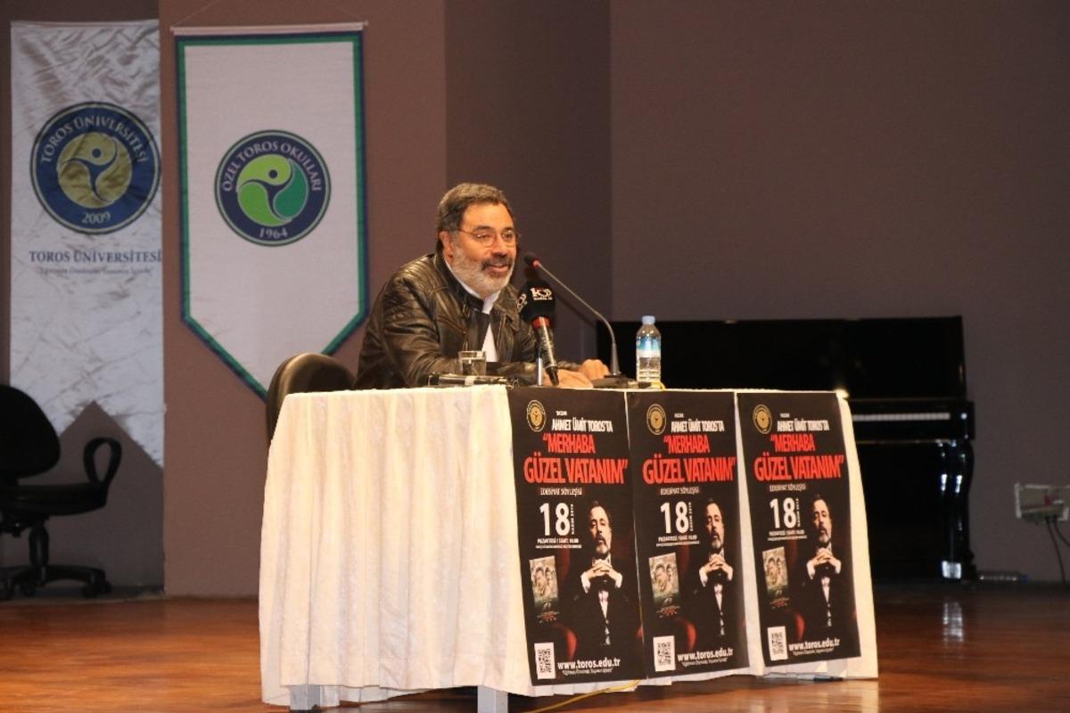 Ahmet &Uuml;mit, Toros &Uuml;niversitesi &ouml;ğrencileriyle buluştu
