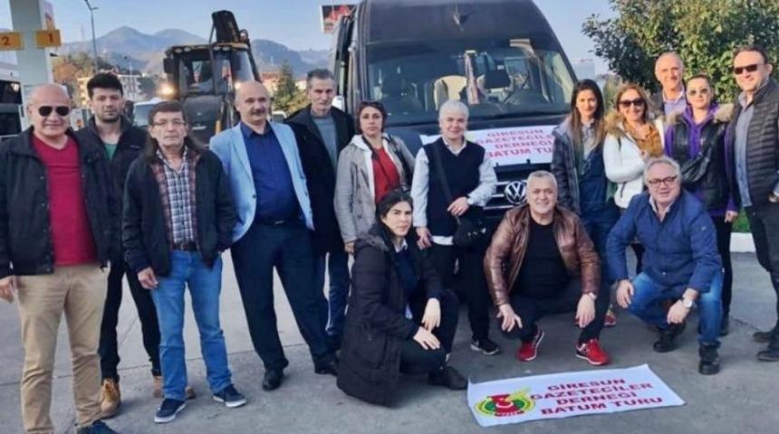 Giresun&rsquo;daki gazetecilerden k&uuml;lt&uuml;r turu