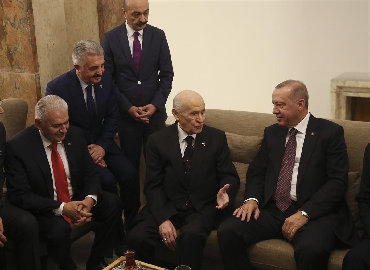 Son dakika: Meclis'te Erdoğan-Bah&ccedil;eli zirvesi