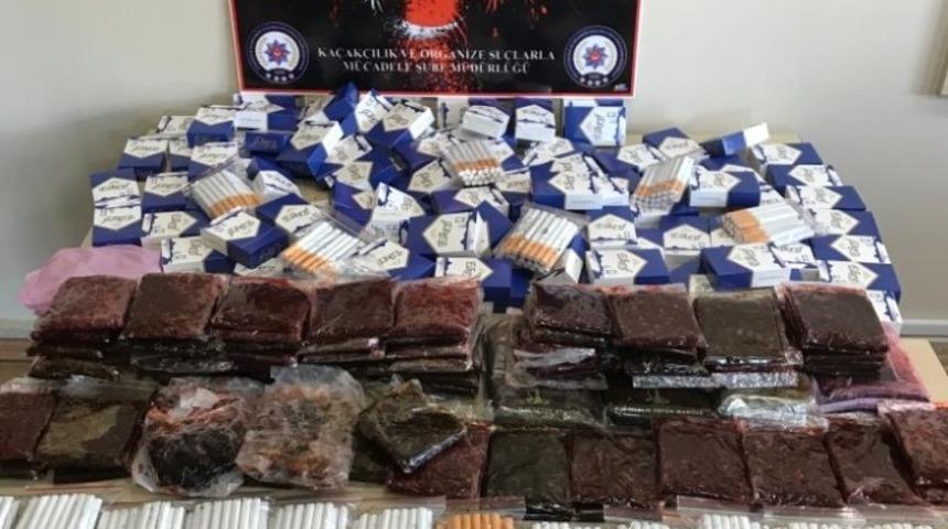 Bolu&rsquo;da 2 bin 540 makaron 11 kilo ka&ccedil;an t&uuml;t&uuml;n ele ge&ccedil;irildi