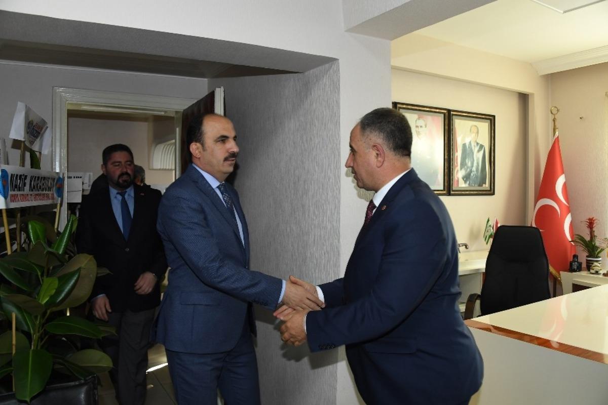 Başkan Altay, MHP İl Başkanı Karaarslan&rsquo;ı ziyaret etti