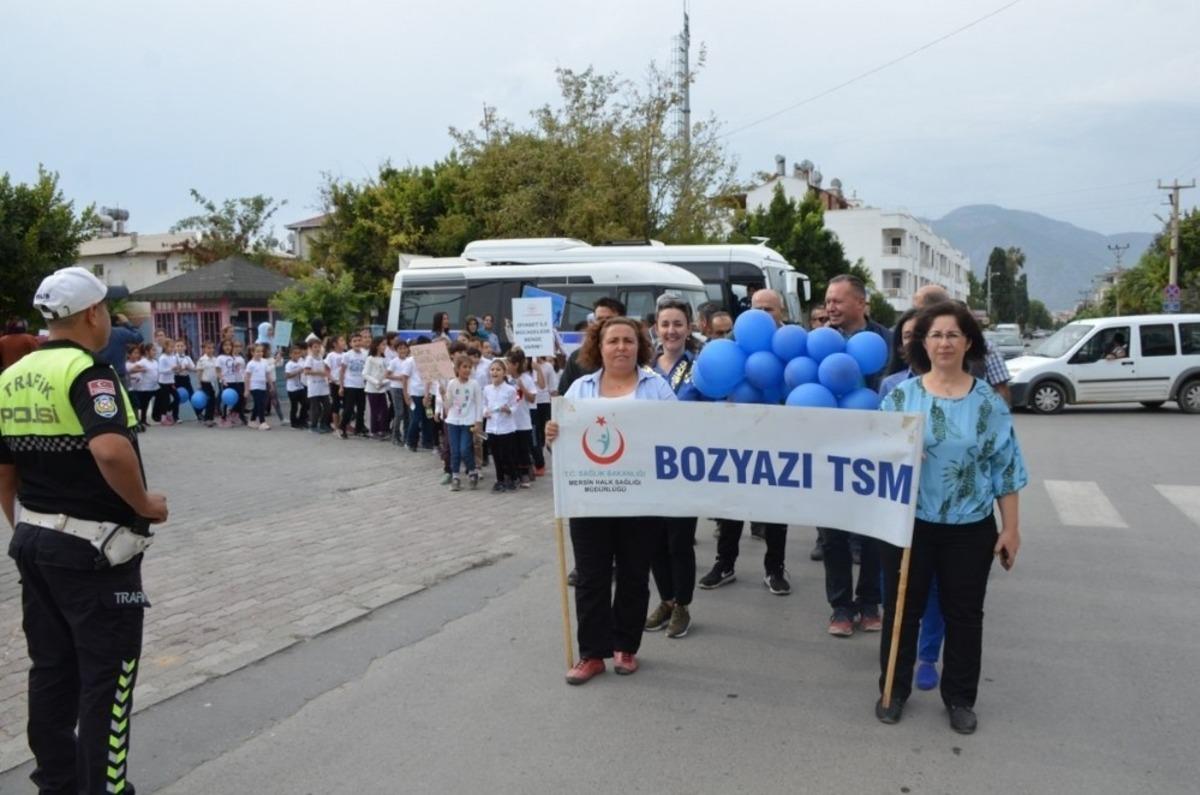 Bozyazı&rsquo;da diyabet ve KOAH farkındalık y&uuml;r&uuml;y&uuml;ş&uuml;