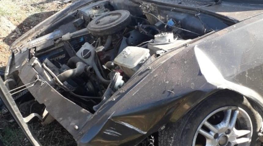 Diyarbakır’da otomobil şarampole yuvarlandı: 1 yaralı