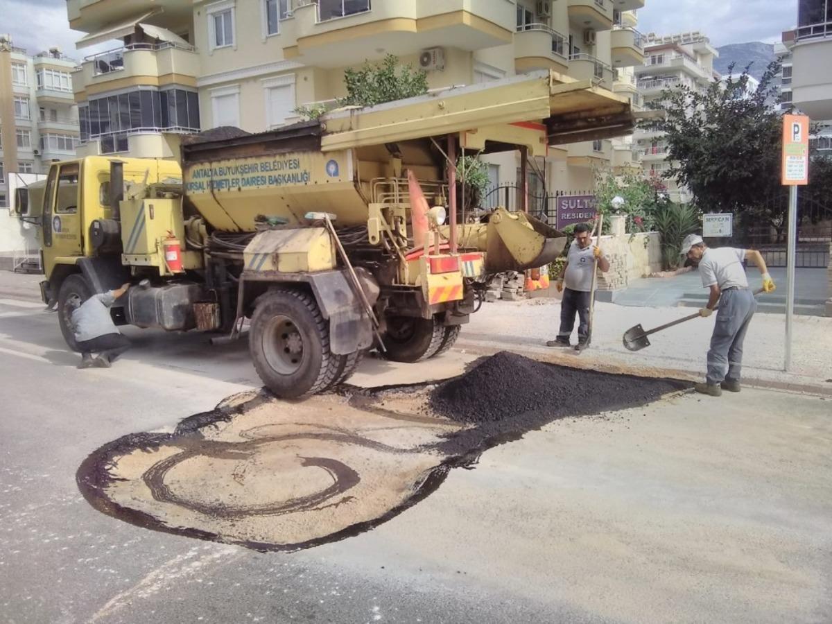 Alanya&rsquo;da yollara kış bakımı