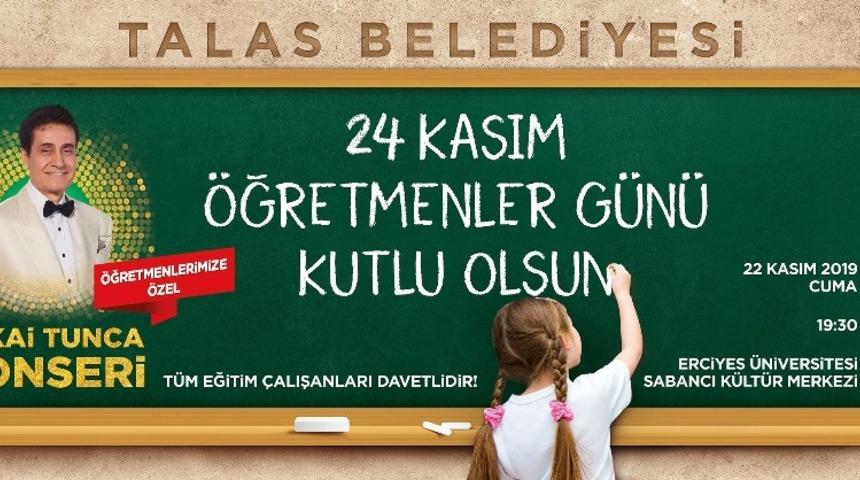 Talas Belediyesi&rsquo;nden &ouml;ğretmenlere &ouml;zel konser