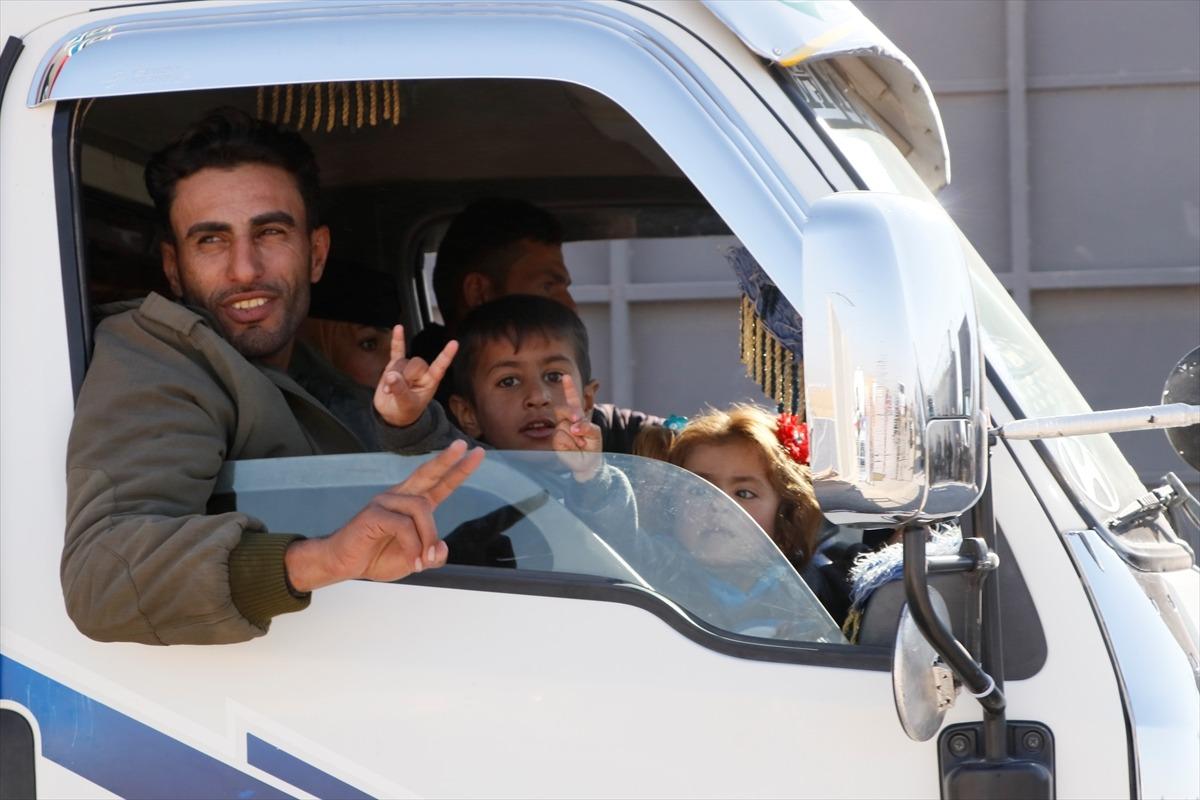 Tel Abyadlılar eve d&ouml;n&uuml;ş mutluluğu yaşıyor