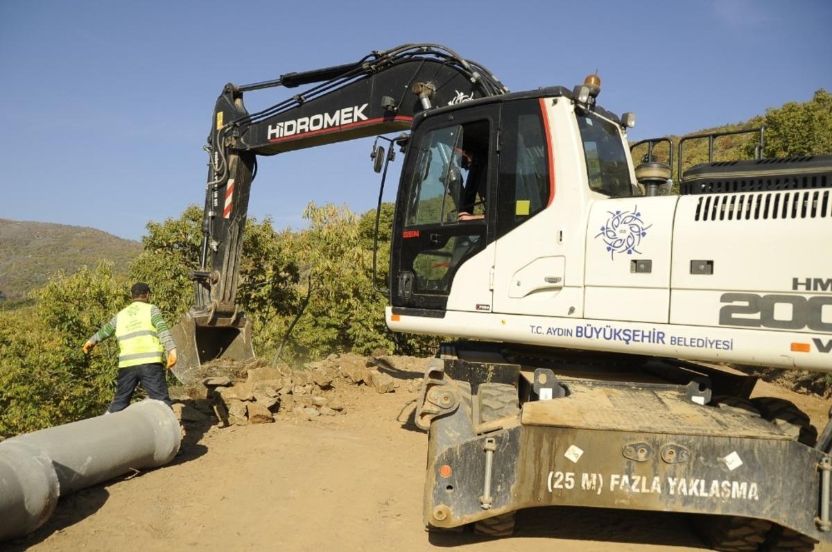 Aydın B&uuml;y&uuml;kşehir Belediyesi, Nazilli&rsquo;deki &ccedil;alışmalarında hız kesmiyor