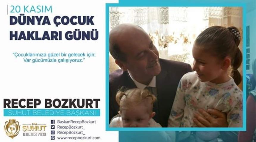 Başkan Bozkurt&rsquo;tan D&uuml;nya &Ccedil;ocuk Hakları G&uuml;n&uuml; mesajı
