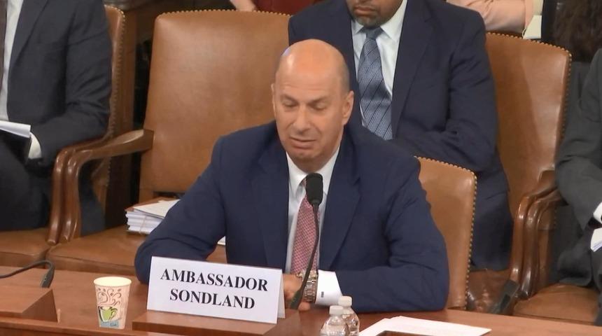 Azil soruşturmasında Sondland'in ifadesi: Ukrayna’ya baskı talimatını Trump verdi