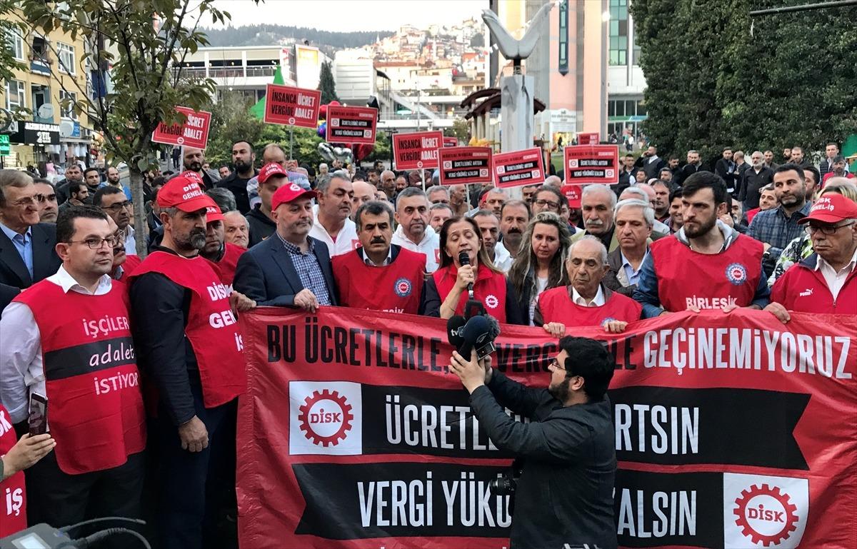 DİSK Genel Başkanı Arzu &Ccedil;erkezoğlu: "Emeklilik y&uuml;k değil, haktır"