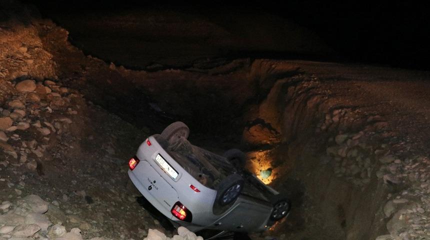 Otomobil takla attı: 1 yaralı