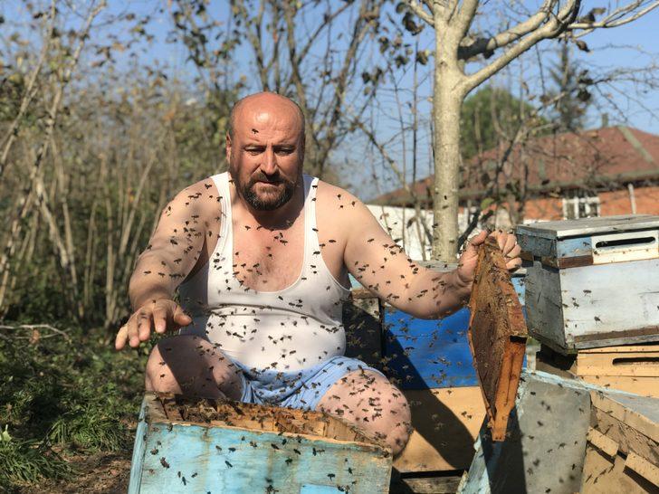 'Arılarım beni tanır' deyip yarı çıplak aralarına girdi G1