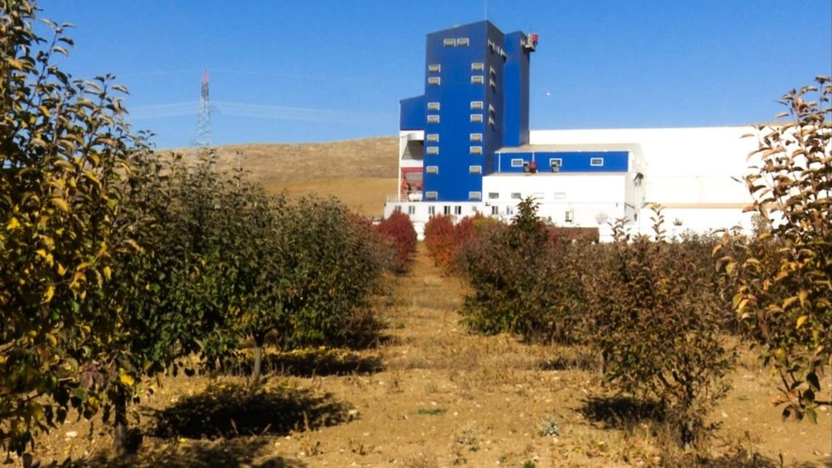 &Ccedil;orum&rsquo;da biyok&uuml;tle enerji santrali ile meyve bah&ccedil;esi yan yana