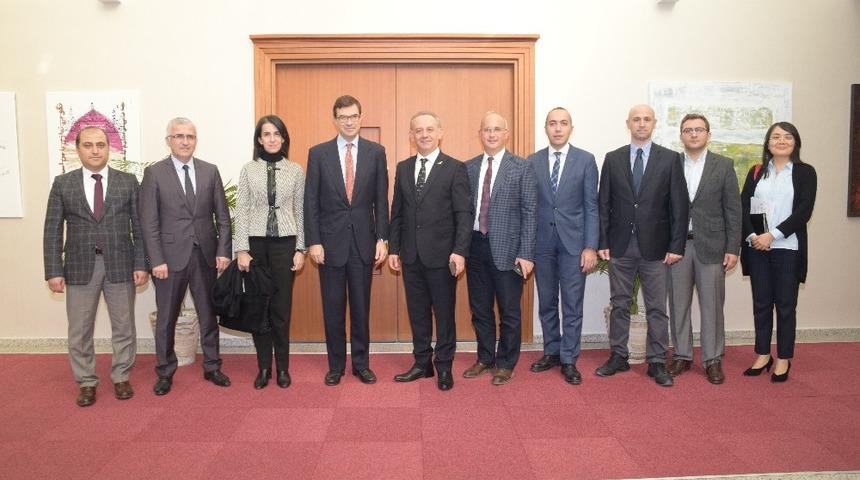 İspanya&rsquo;nın Ankara B&uuml;y&uuml;kel&ccedil;isi Barba&rsquo;dan ESOG&Uuml;&rsquo;ye ziyaret