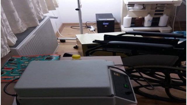 Çalıntı malzemeler ruhsatsız işletilen klinikte bulundu