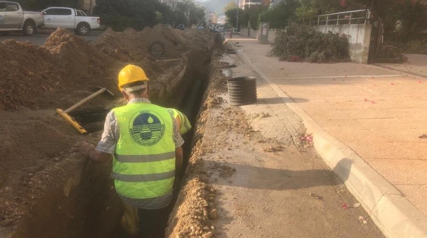 MESKİ, Anamur&rsquo;da yağmur suyu hattı &ccedil;alışmalarını tamamladı