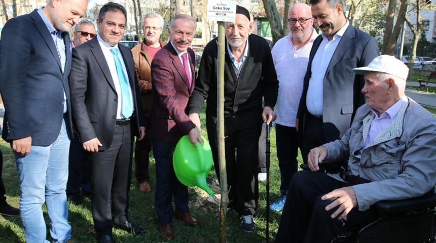 Başkan Aydıner, ağa&ccedil; dikti