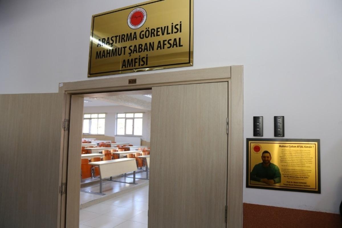 Afsal&rsquo;ın ismi Bozok &Uuml;niversitesi&rsquo;nde yaşatılacak
