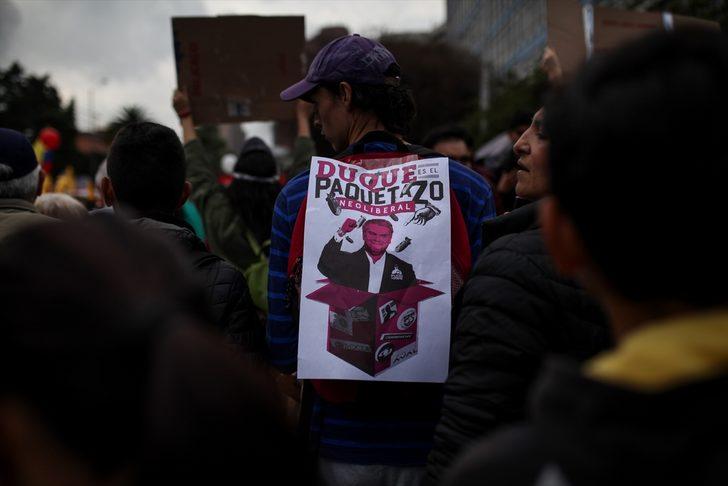 Kolombiya'daki genel grevde çok sayıda gösterici gözaltında G3