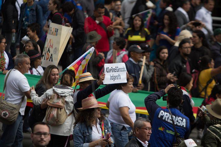 Kolombiya'daki genel grevde çok sayıda gösterici gözaltında G4