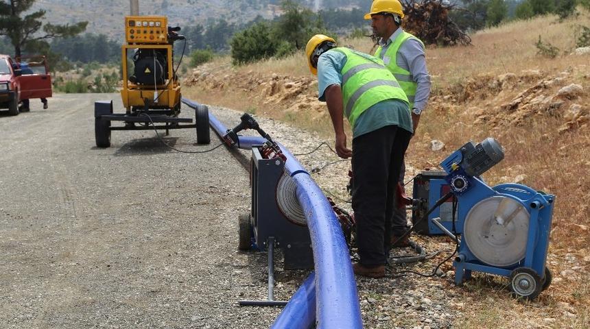 MESKİ&rsquo;nin il&ccedil;elerdeki altyapı &ccedil;alışmaları devam ediyor