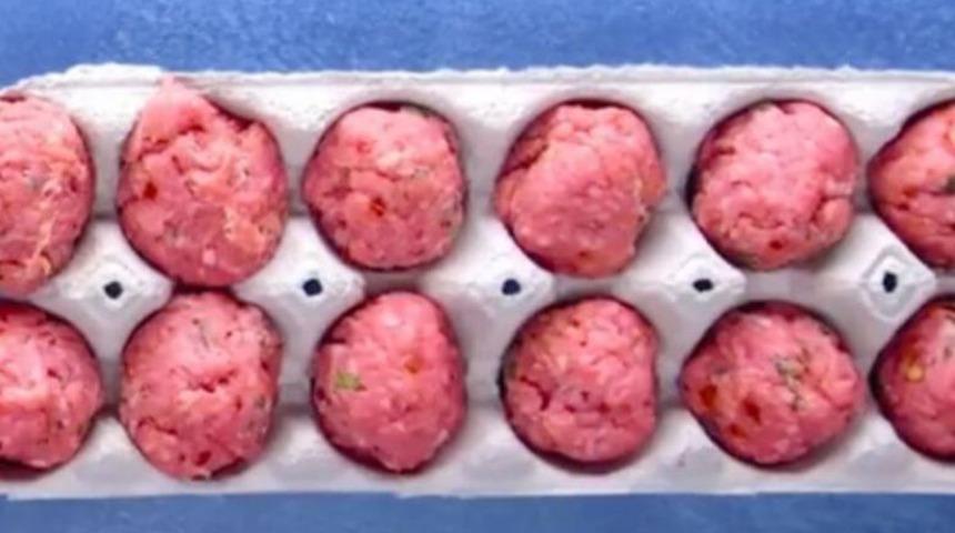 Yumurta kartonunda köfte nasıl pişirilir?