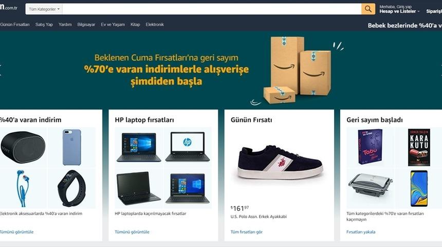 Amazon.com.tr'den "Beklenen Cuma"ya &ouml;zel y&uuml;zde 70'e varan indirim