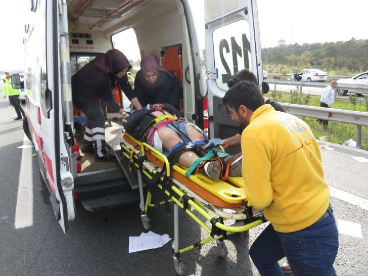 TEM'de feci kaza! Araç ikiye bölündü: 1 ölü, 2 yaralı G3