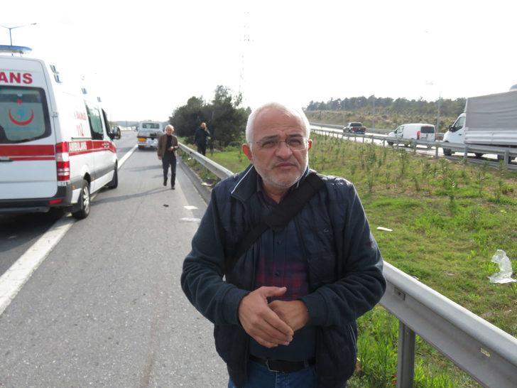 TEM'de feci kaza! Araç ikiye bölündü: 1 ölü, 2 yaralı G2