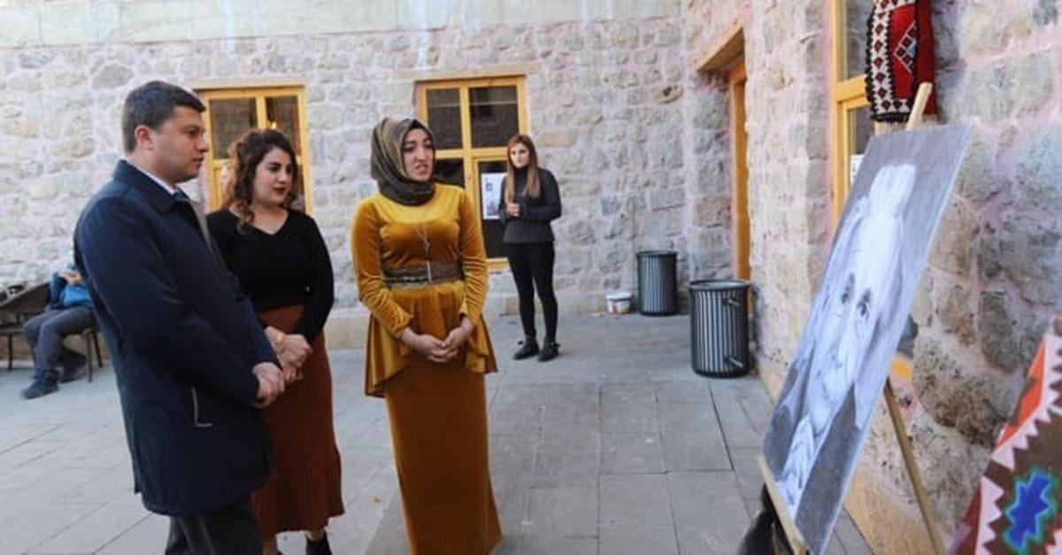 Doğduğu il&ccedil;ede resim sergisi a&ccedil;tı