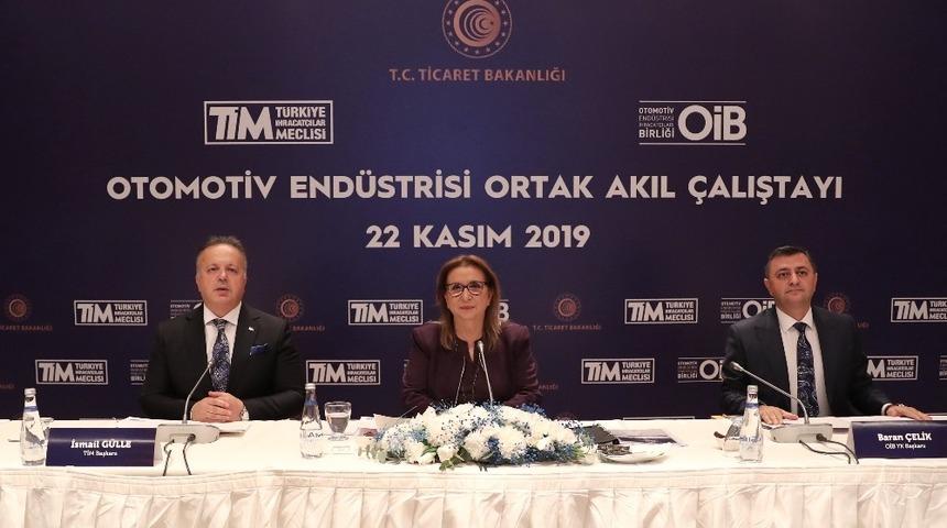 Ticaret Bakanı Pekcan otomotiv sektörünün temsilcileriyle bir araya geldi