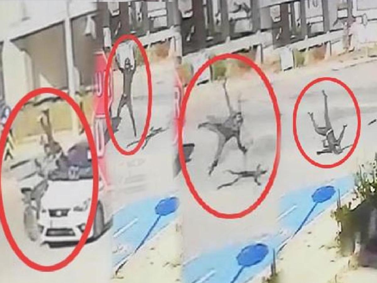 Denizli'de feci kaza! Metrelerce havaya u&ccedil;tu