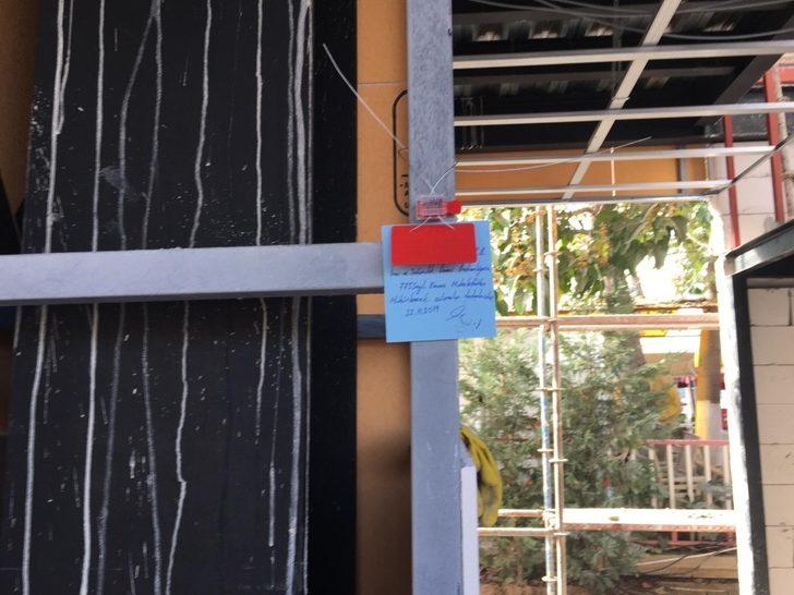 Belediyenin kaçak inşaatı mühürlendi G3