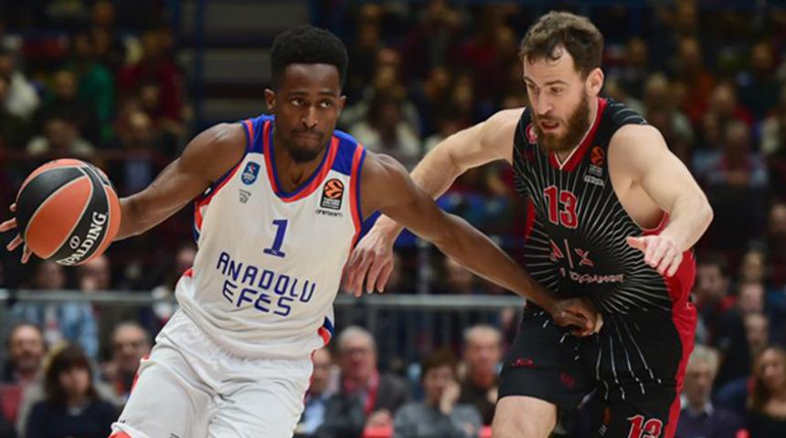 THY Avrupa Ligi'nde Anadolu Efes zirve yarışını sürdürdü