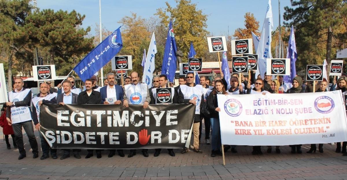 Elazığ&rsquo;da &lsquo;Eğitimciye Şiddete Dur&rsquo; a&ccedil;ıklaması