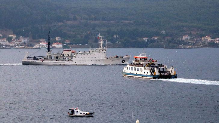 Rus araştırma ve istihbarat gemisi, Çanakkale Boğazı'ndan geçti G3