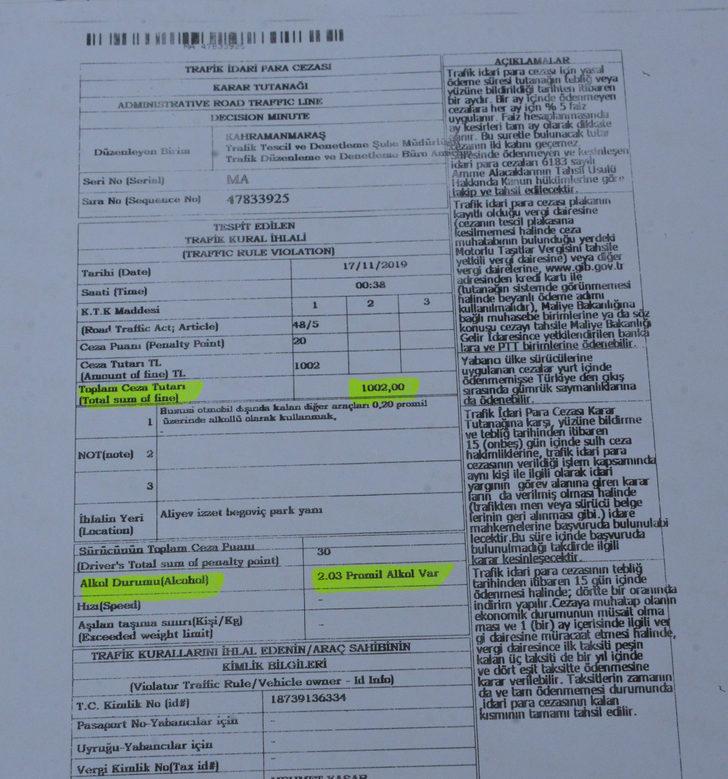 Ağız gargarası kullandı, ehliyetine 6 ay el konuldu G3