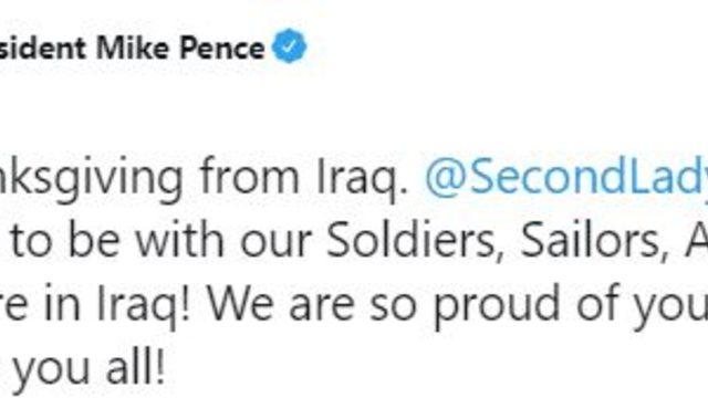 Mike Pence’ten sürpriz Irak ziyareti