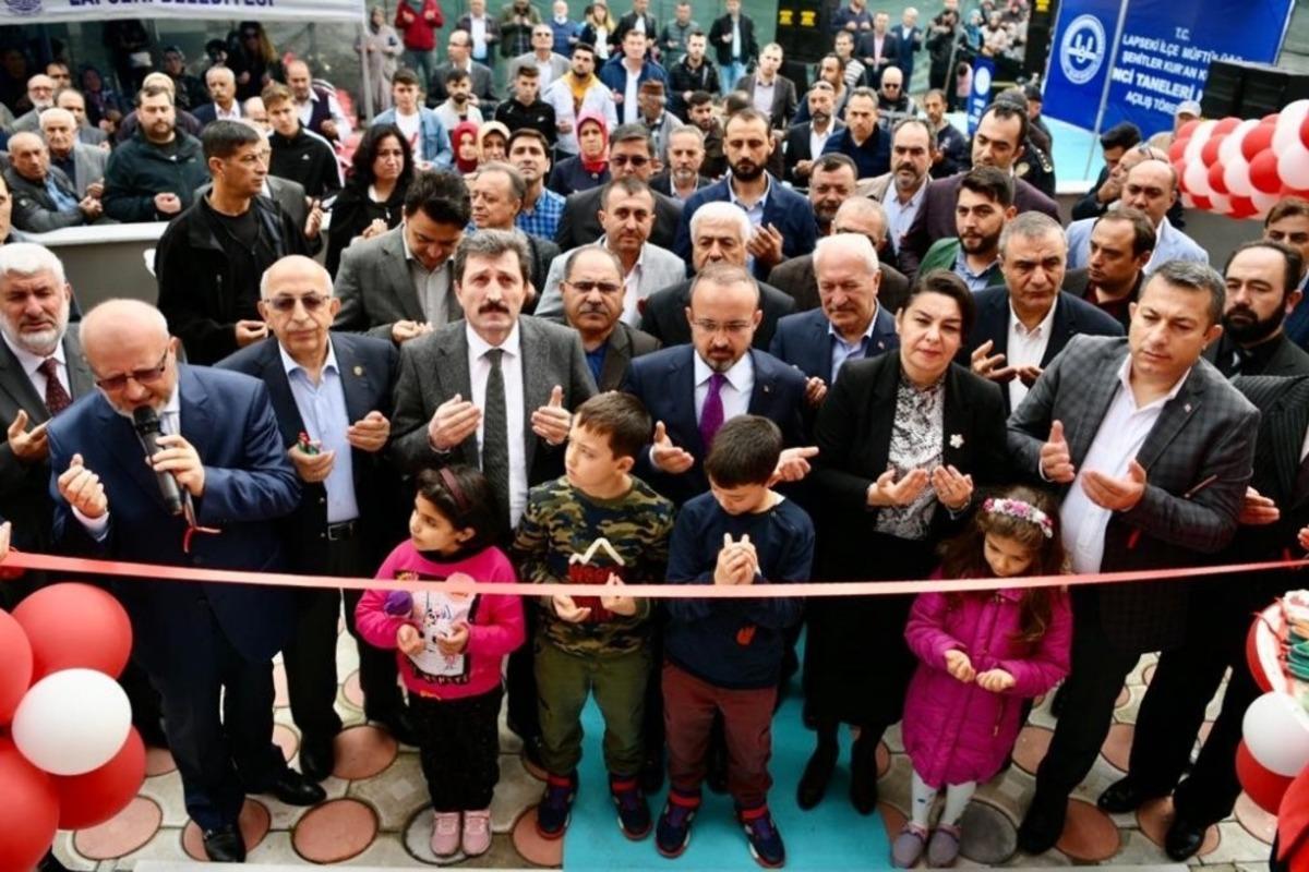 Lapseki&rsquo;de Şehitler Kur&rsquo;an Kursu ve İnci Taneleri Kreşi t&ouml;renle a&ccedil;ıldı